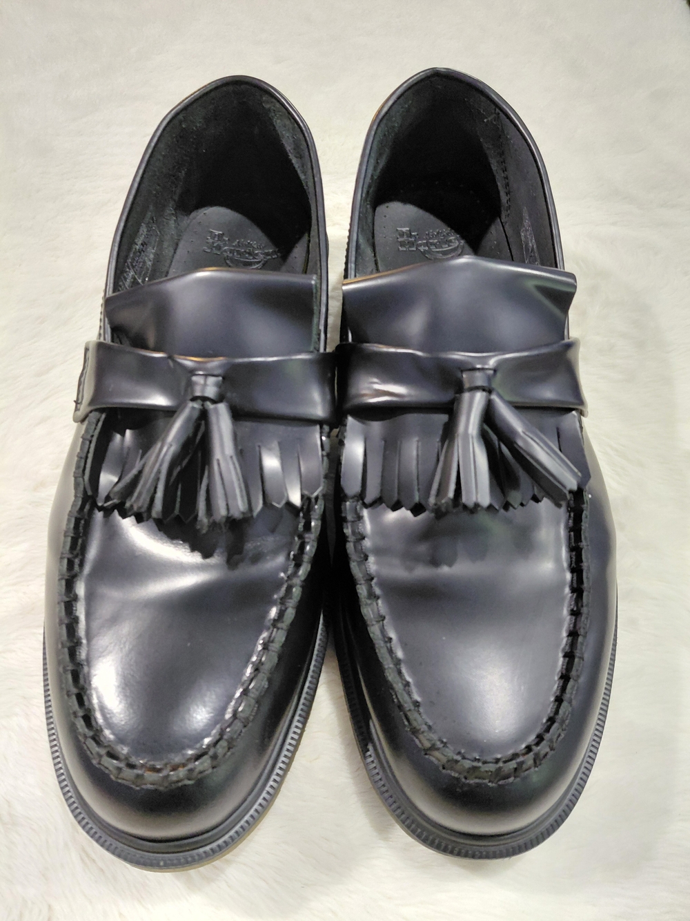 NWOT Dr. Martens Adrien Black Leather Tassel Loafers